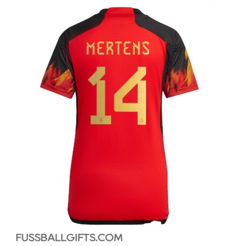 Belgien Dries Mertens #14 Fußballbekleidung Heimtrikot Damen WM 2022 Kurzarm